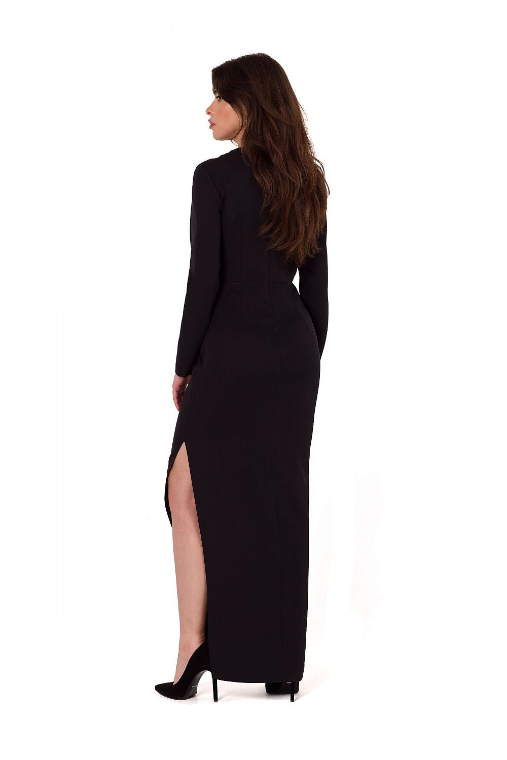 Spandex Evening Dress with Asymmetrical Cutout - Michelle & Kenza Co.