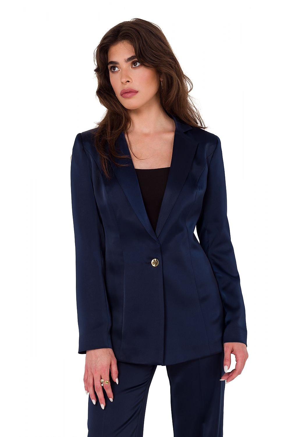 Elegant Satin Women's Jacket