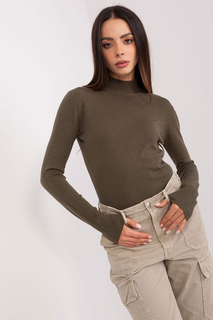 Sleek Striped Turtleneck