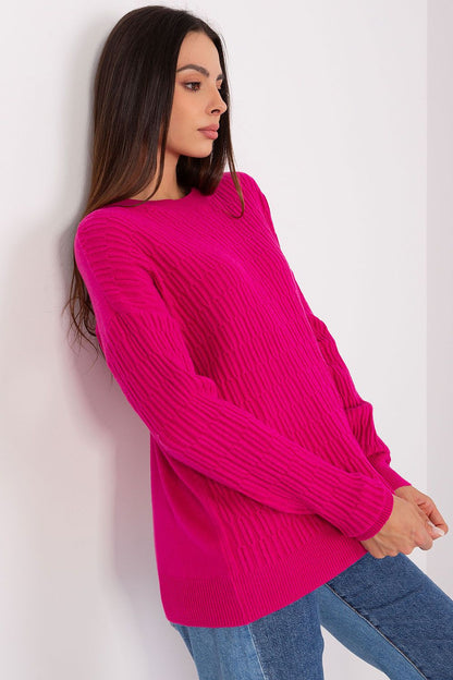 Viscose Jumper with Variegated Texture - Michelle & Kenza Co.