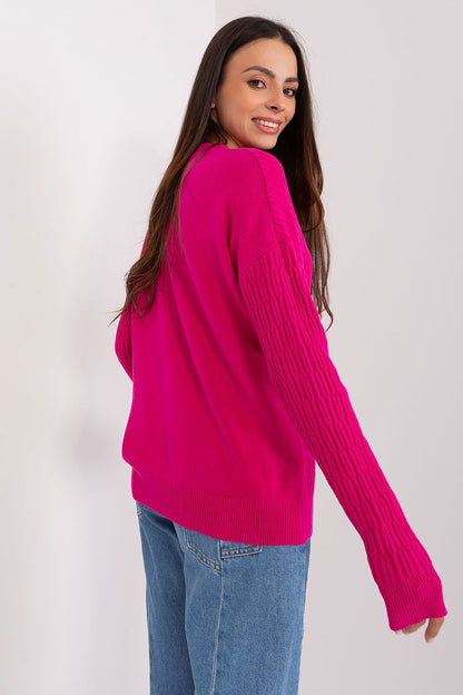 Viscose Jumper with Variegated Texture - Michelle & Kenza Co.