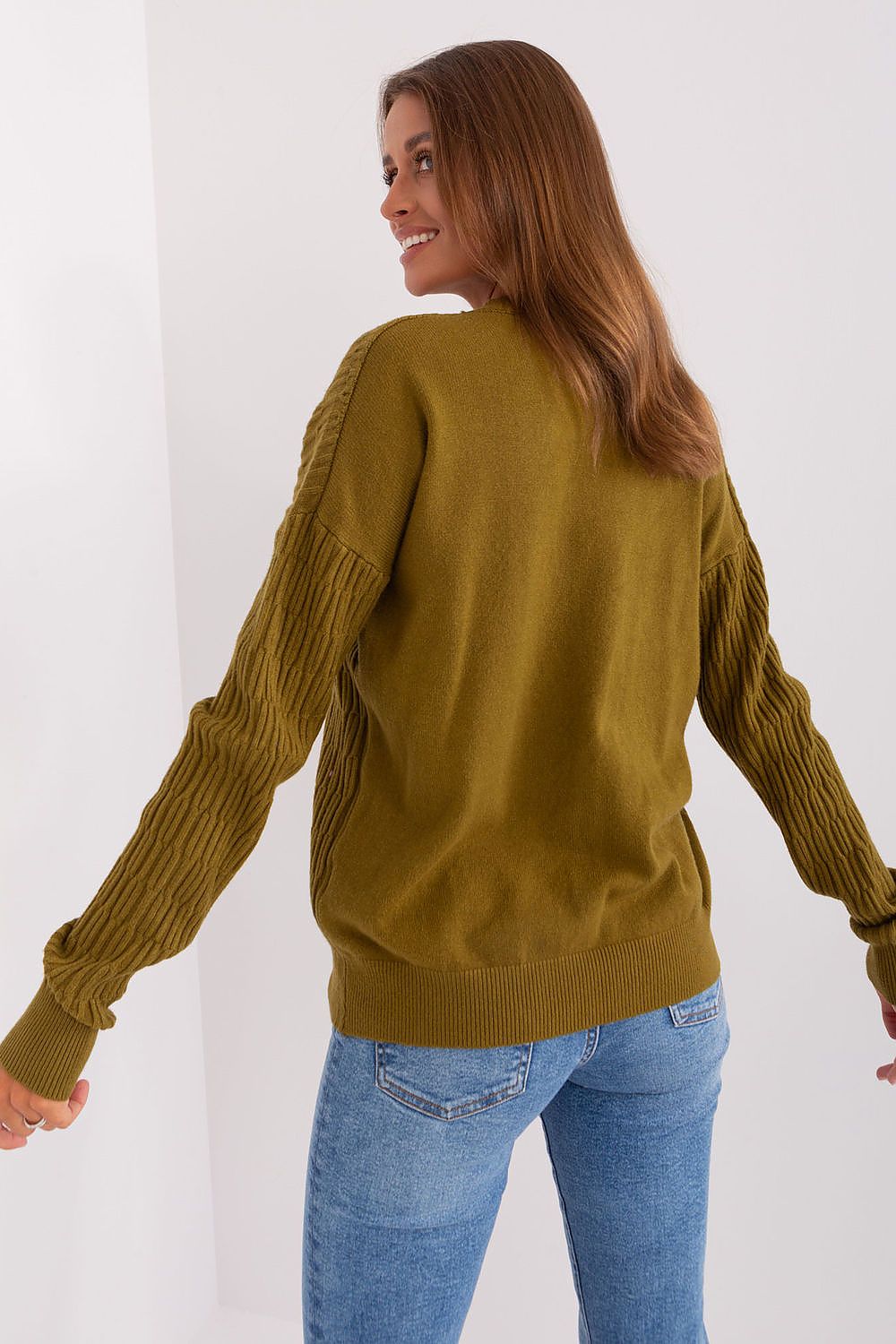 Viscose Jumper with Variegated Texture - Michelle & Kenza Co.