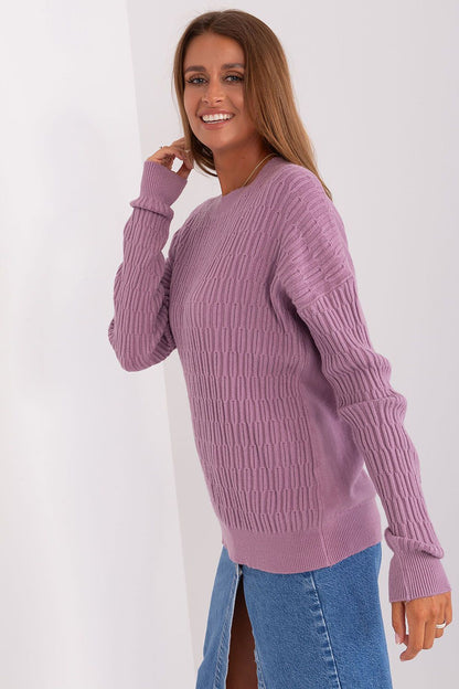 Viscose Jumper with Variegated Texture - Michelle & Kenza Co.