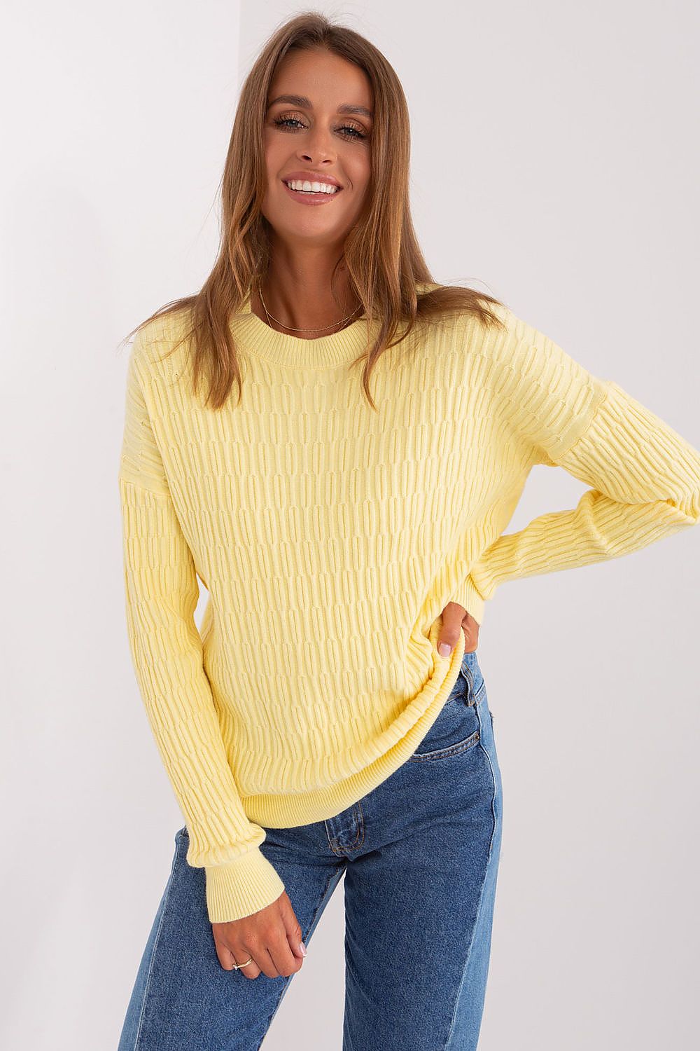 Chic Variegated Texture Jumper