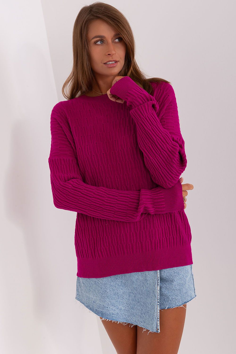 Chic Variegated Texture Jumper