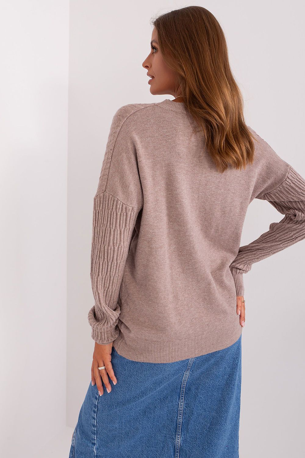 Chic Variegated Texture Jumper