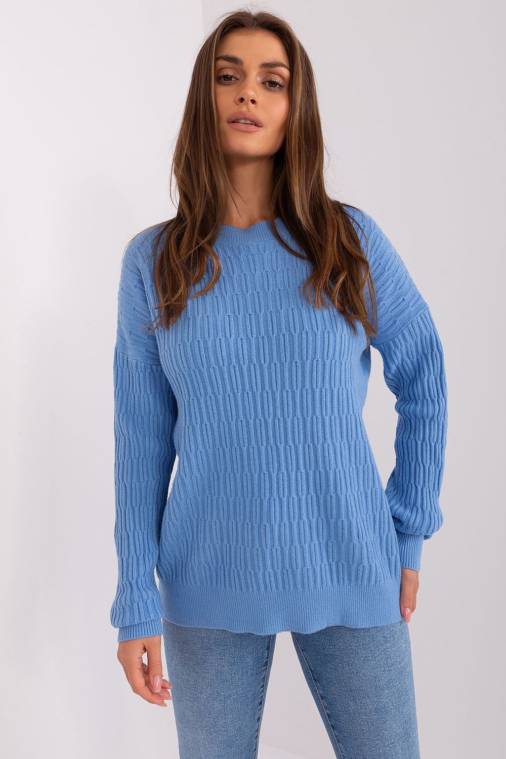 Chic Variegated Texture Jumper