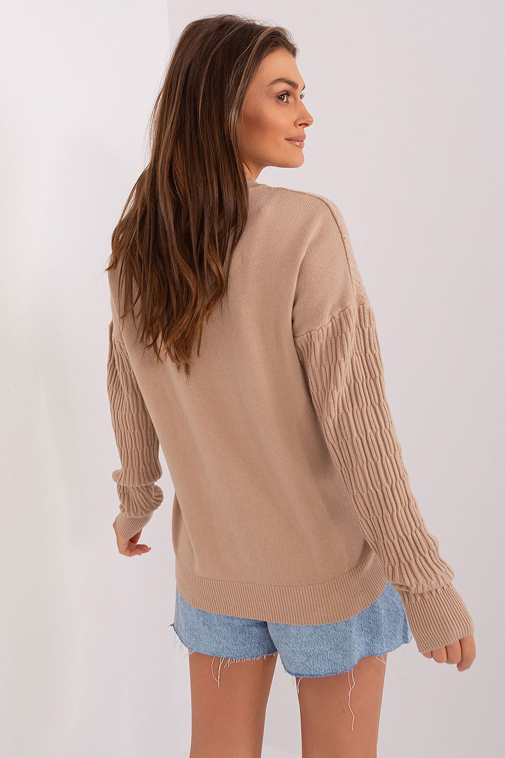 Chic Variegated Texture Jumper