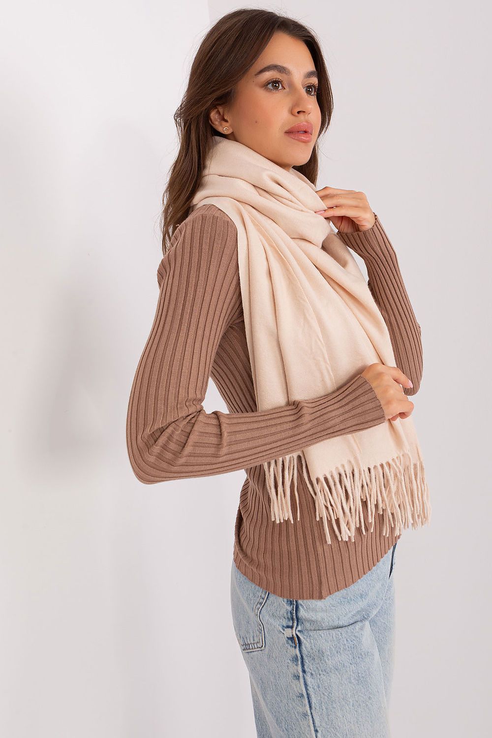 Soft Scarf with Decorative Tassels - Michelle & Kenza Co.