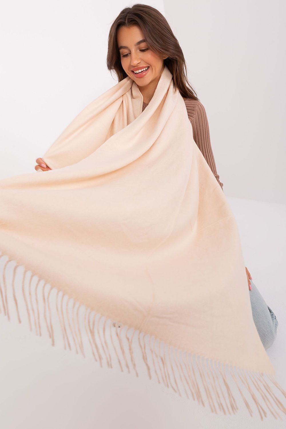 Sophisticated Tassel Shawl