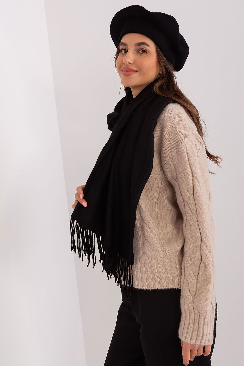 Soft Scarf with Decorative Tassels - Michelle & Kenza Co.