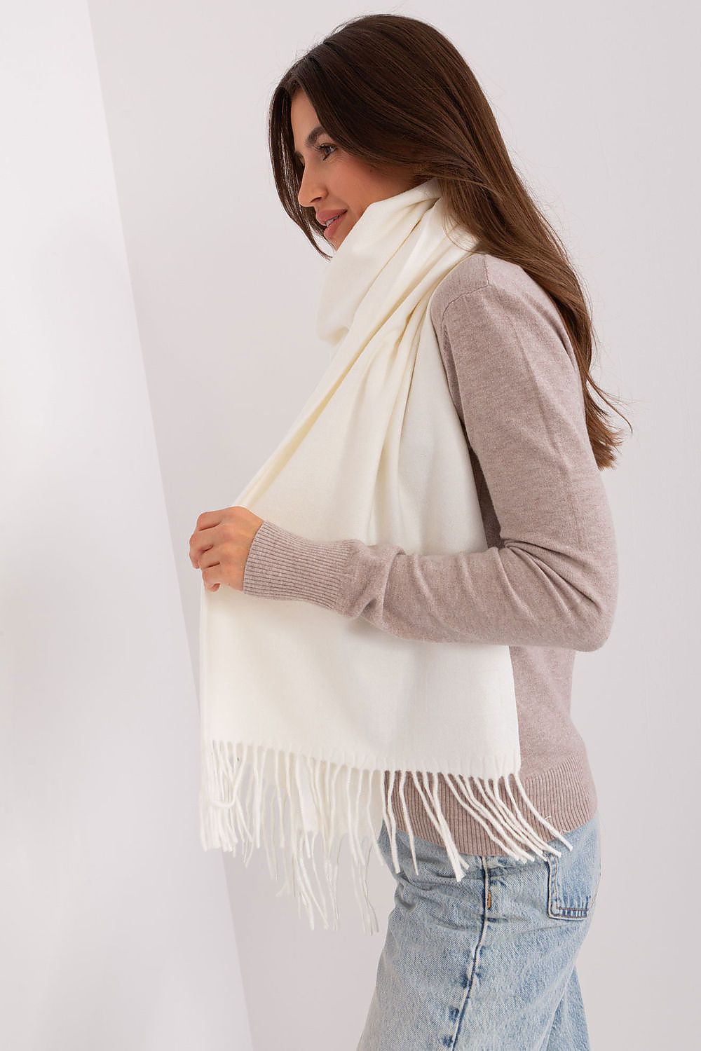 Chic Long Scarf - Tasselled