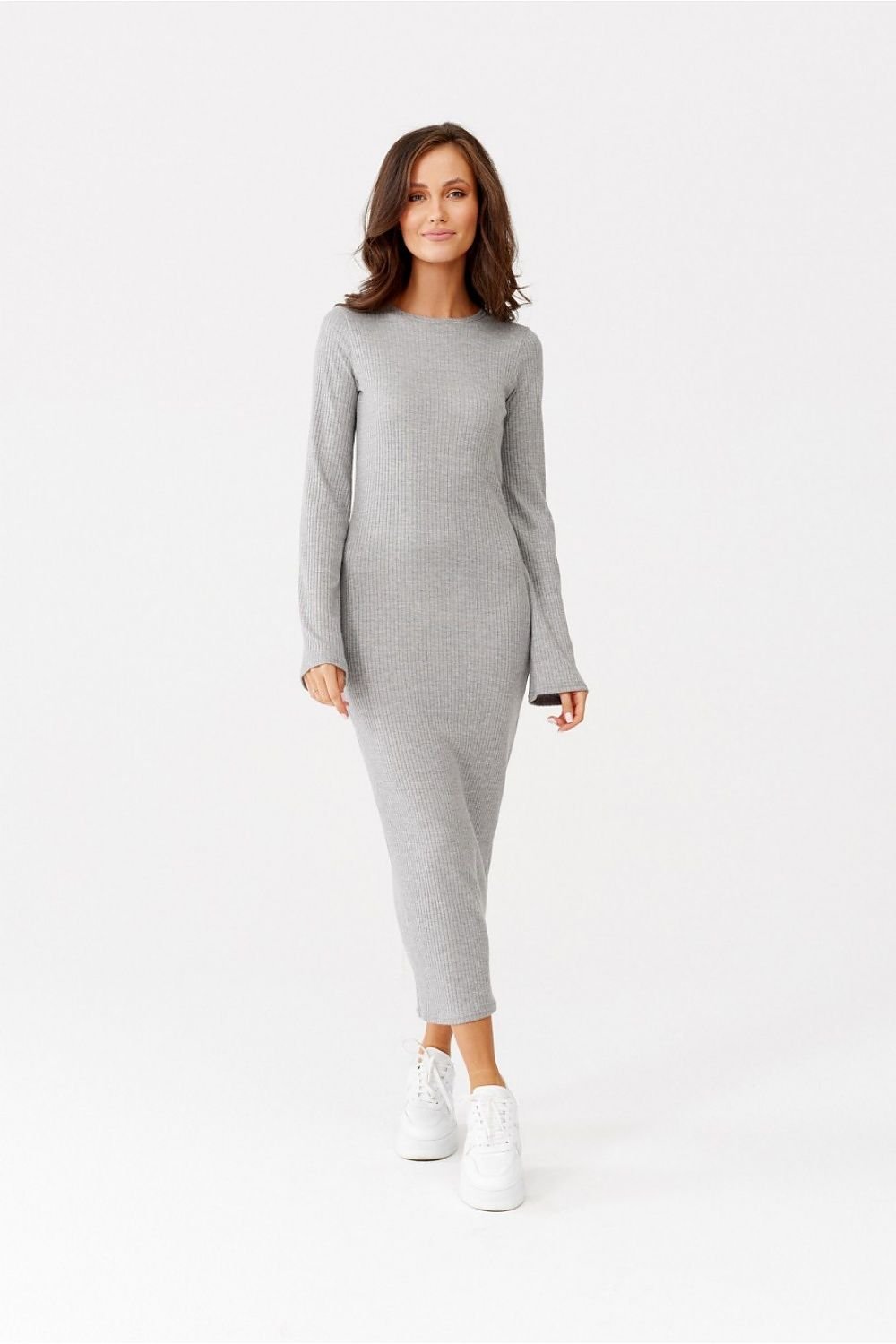 Ribbed Long Sleeve Dress