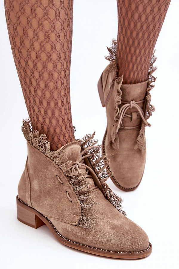 Insulated Ankle Lace-Up Boots