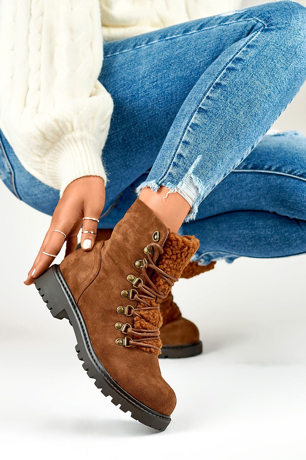 Comfortable Suede Platform Booties