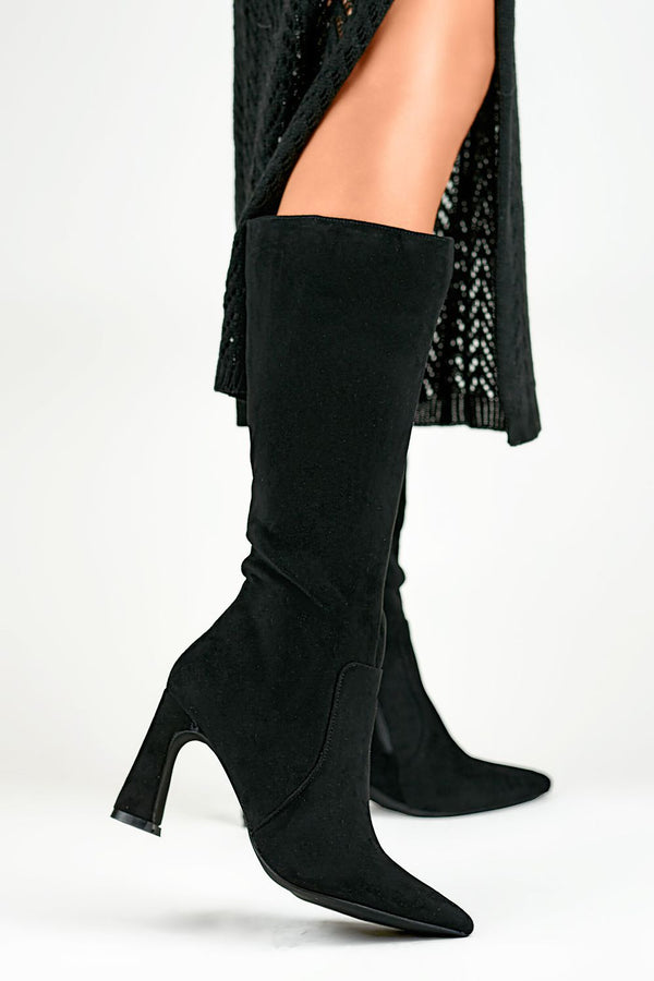 Elara Knee-High Heel Boots