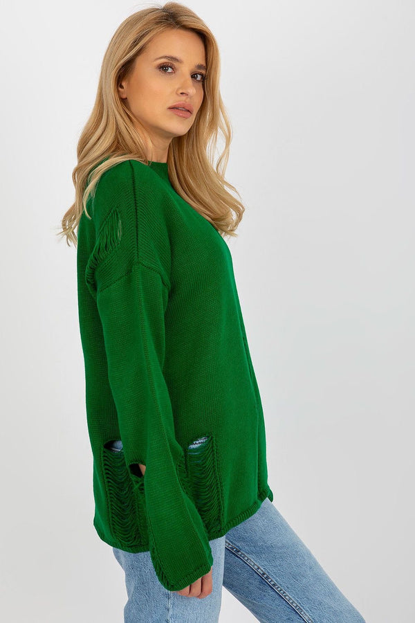 Elegant Boatneck Acrylic Sweater