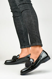 Comfortable Patent Leather Half Shoes