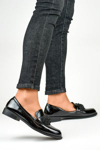 Comfortable Patent Leather Half Shoes