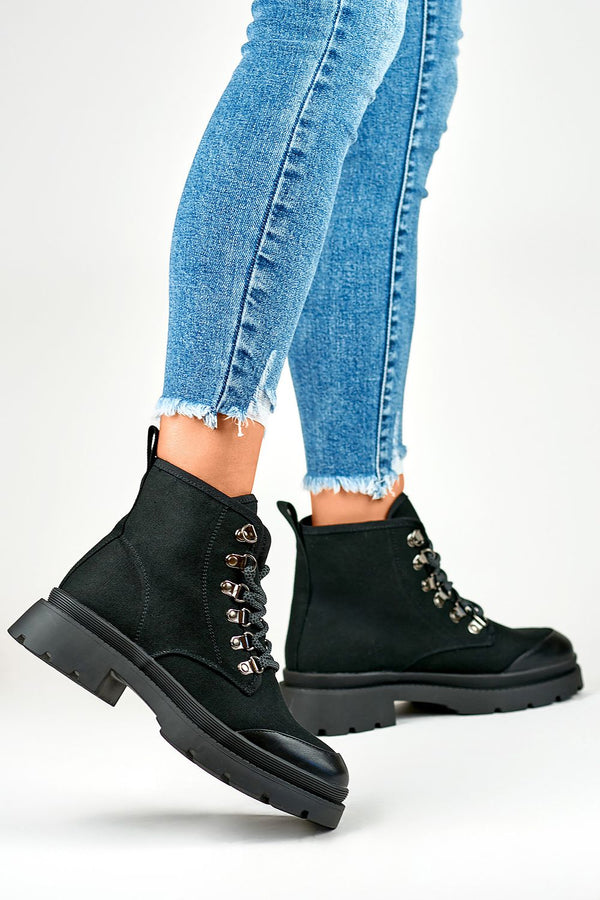 Adjustable Lace-Up Heeled Baggers