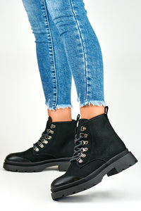 Adjustable Lace-Up Heeled Baggers