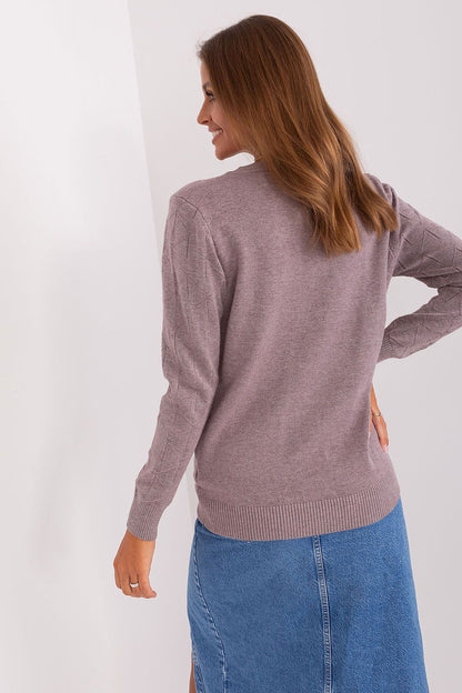 Cotton Sweater with Varied Texture - Michelle & Kenza Co.