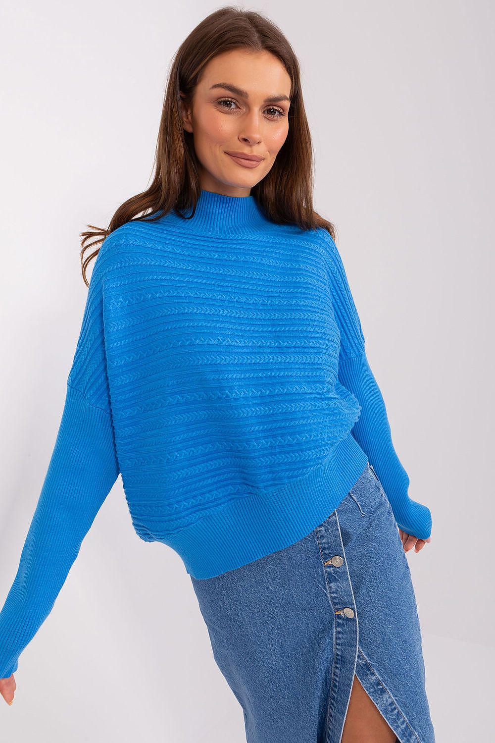 Chic Low Turtleneck Casual Sweater