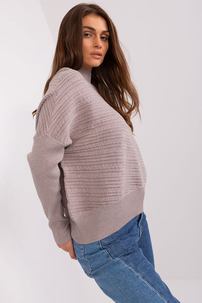 Chic Low Turtleneck Casual Sweater