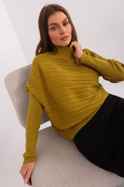 Chic Low Turtleneck Casual Sweater