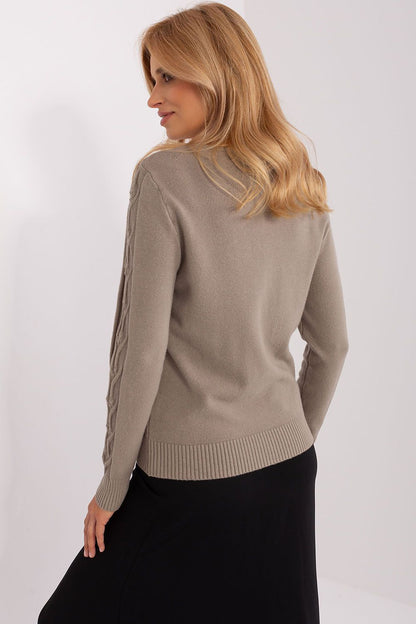 Cotton Sweater with Variegated Texture - Michelle & Kenza Co.