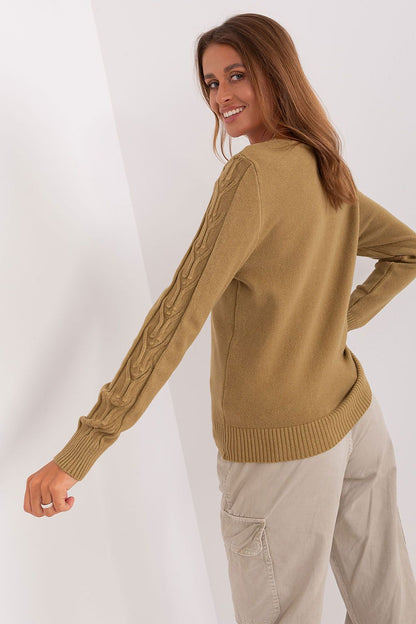 Cotton Sweater with Variegated Texture - Michelle & Kenza Co.