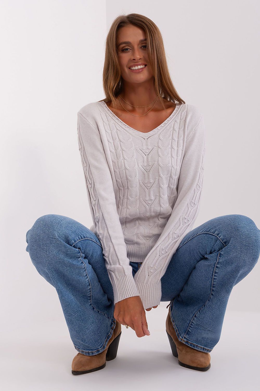 Comfort Cotton V-Neck Sweater