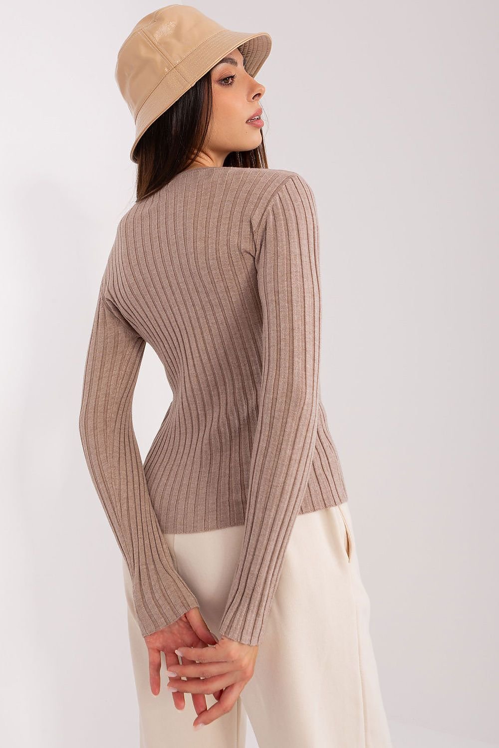 Ribbed Elegance Sweater