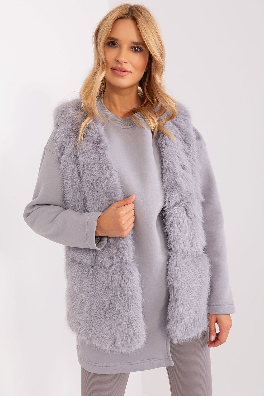 Soft Fur Gilet with Practical Pockets - Michelle & Kenza Co.