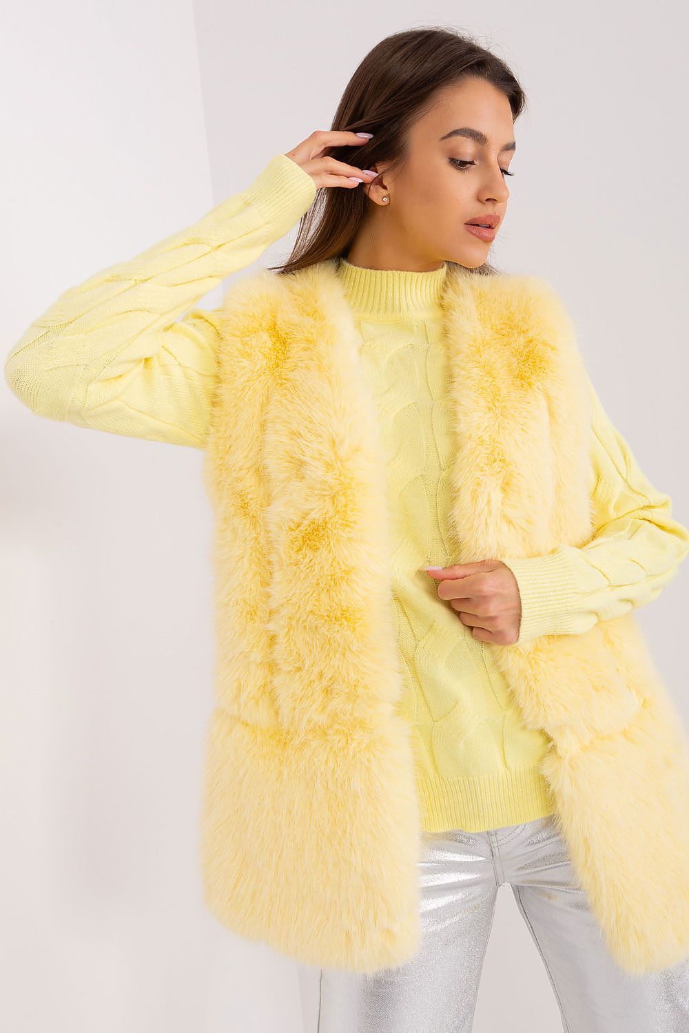 Soft Fur Gilet with Practical Pockets - Michelle & Kenza Co.