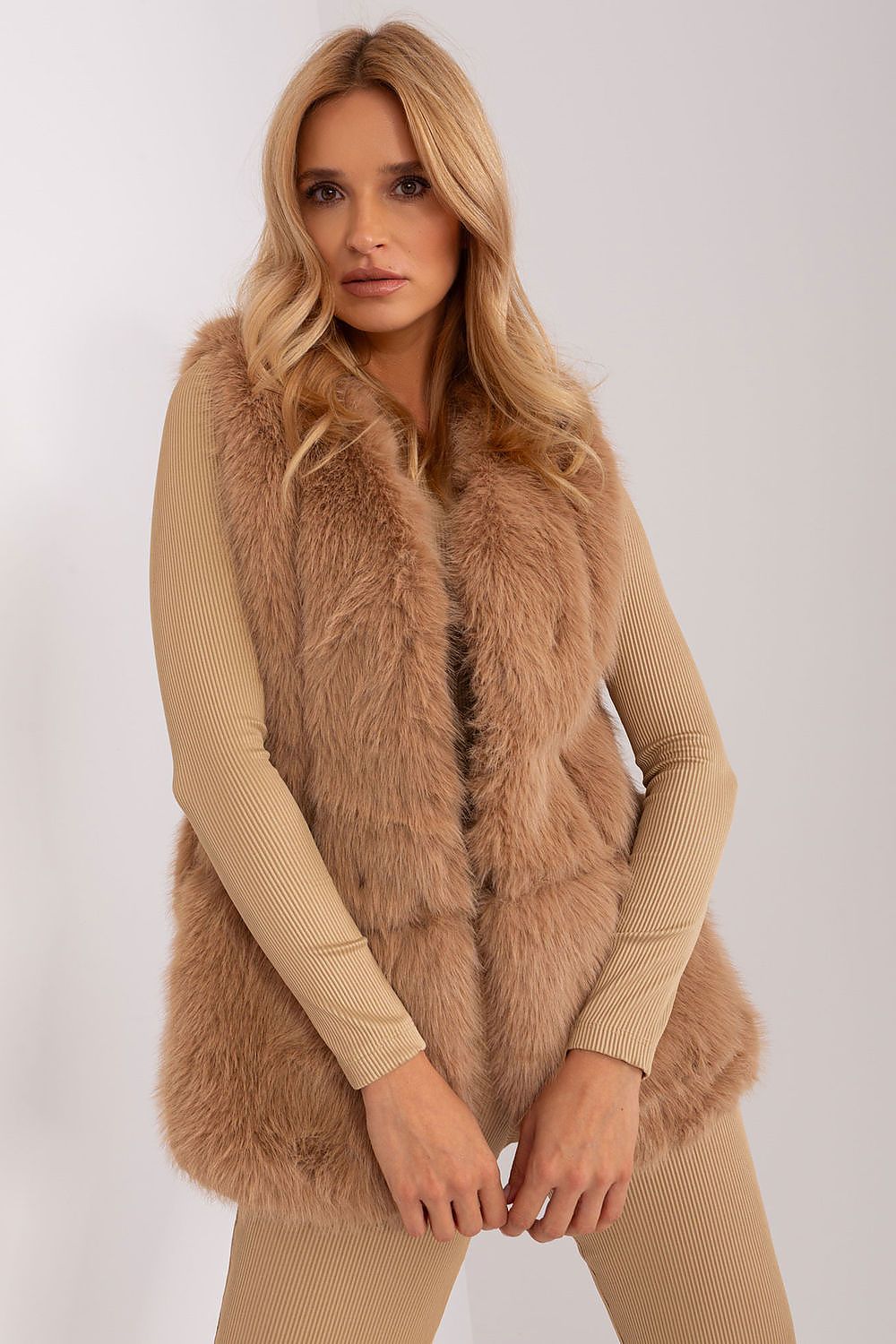 Chic Casual Fur Vest