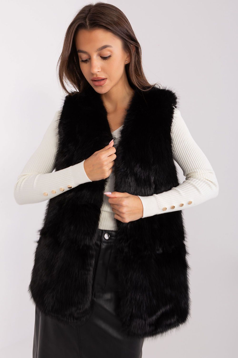 Chic Casual Fur Vest