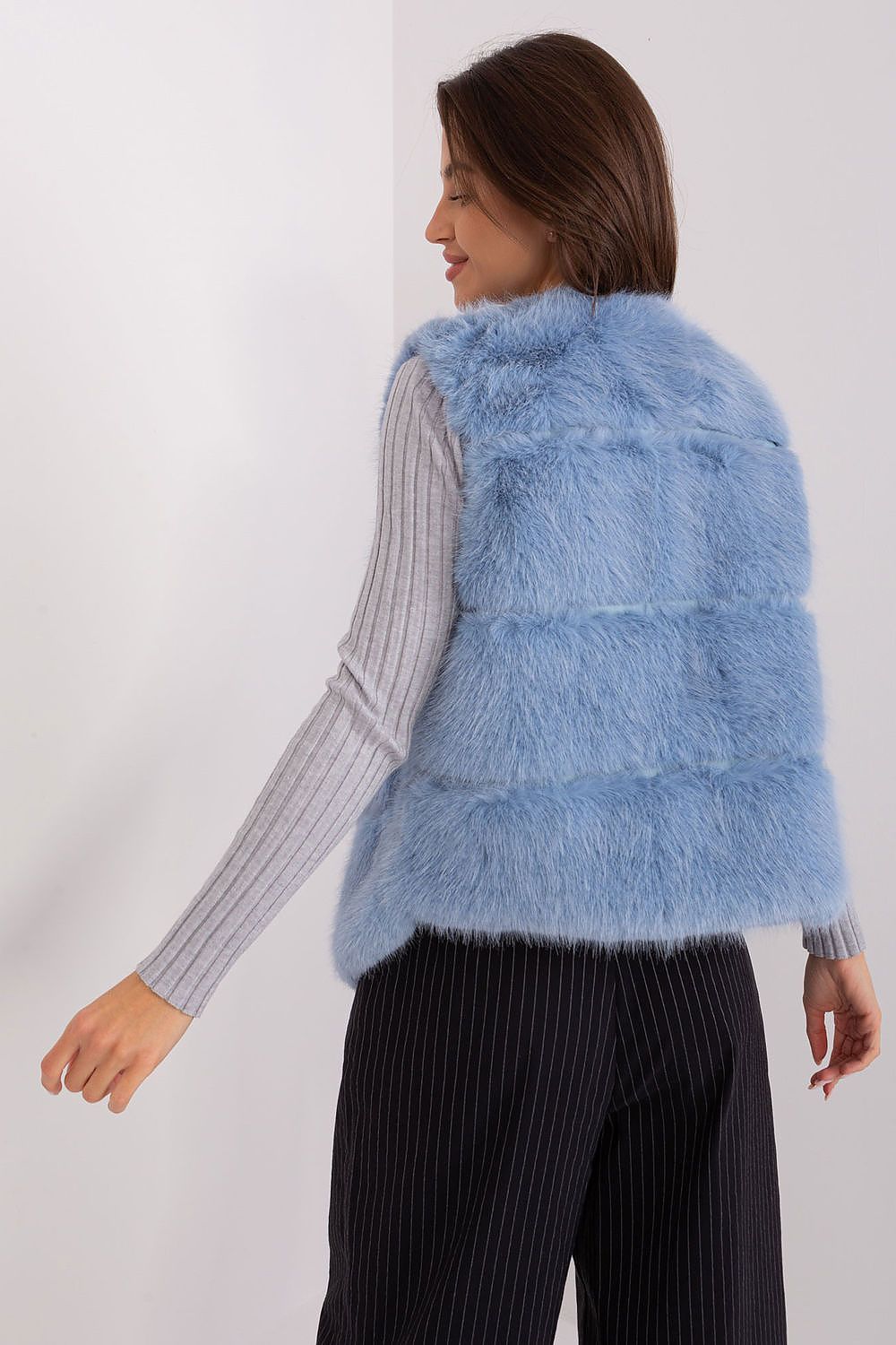 Faux Fur Gilet with Practical Pockets - Michelle & Kenza Co.