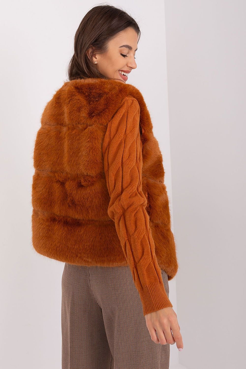 Faux Fur Gilet with Practical Pockets - Michelle & Kenza Co.