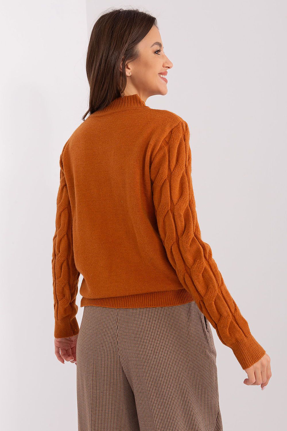 Cotton Jumper with Turtleneck - Michelle & Kenza Co.