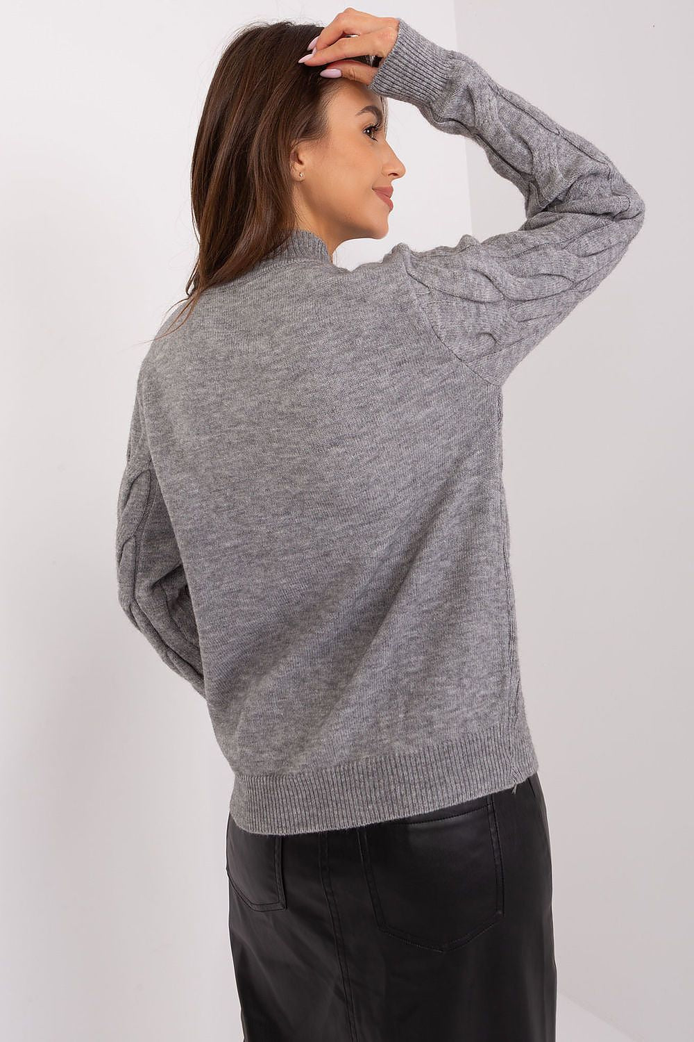 Cotton Jumper with Turtleneck - Michelle & Kenza Co.