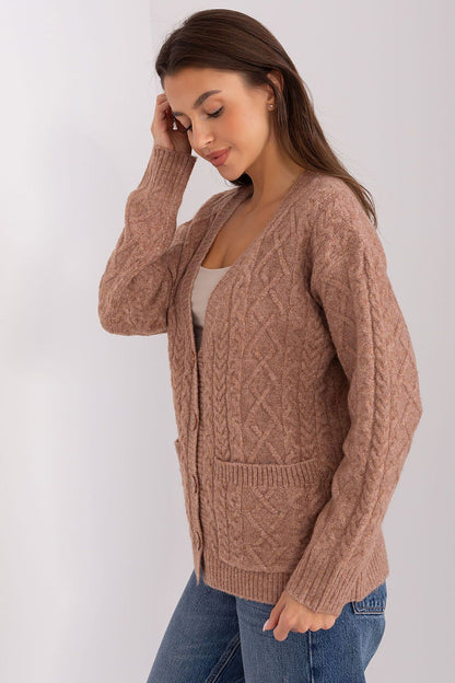 Elegant V-Neck Button Cardigan