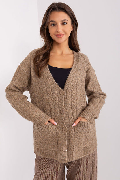 Elegant V-Neck Button Cardigan