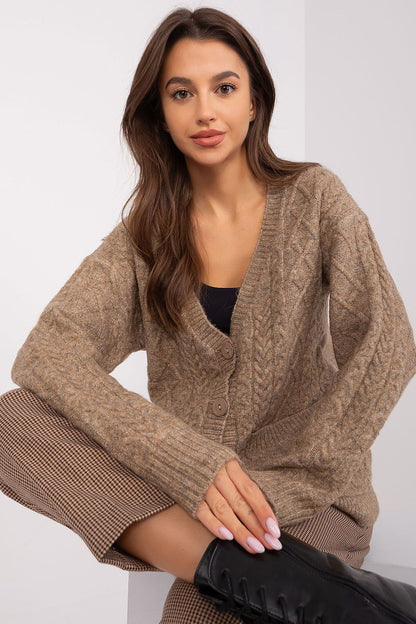 Elegant V-Neck Button Cardigan