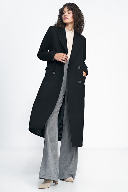 Oversized Black Elegant Coat